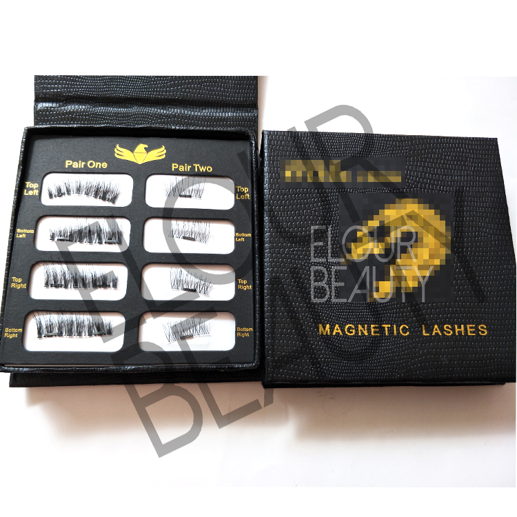 3D magnetic lashes two lashes private label wholesale supplies EA91